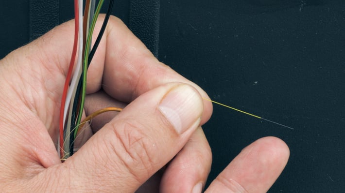 What does underground fiber optic cable look like?