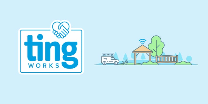 Ting fiber-fed Park and Wi-Fi hotspots in Ting Internet towns