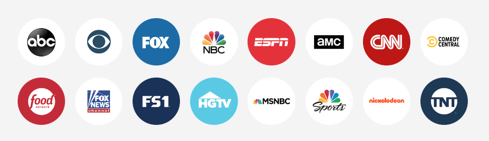 A few of the channels available on YouTube TV