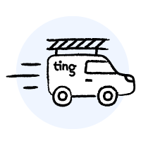 Ting fiber truck illustration